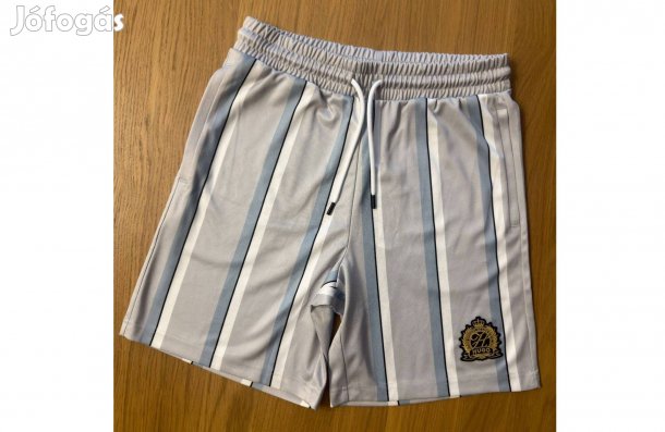 Új Hugo Boss Docarso Rövidnadrág Férfi Csíkos Kék Fehér Rövid Nadrág