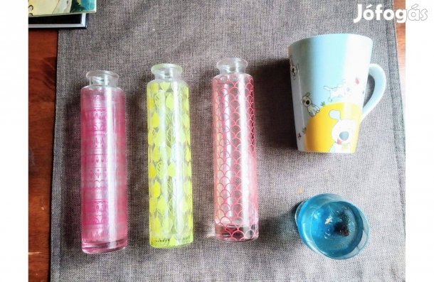 Új IKEA üveg Vázák dísztárgyak dobozok szalagok Sok Mást Is Hirdete