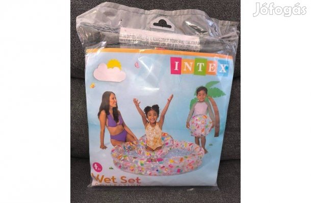 Új Intex medence szett (medence, úszógumi, labda)