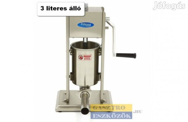 Új Ipari hurka - kolbásztöltő 3/5/7/10/12/15 liter Ingyenes szállítás!