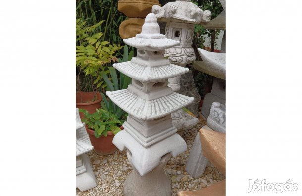 Új Japán Pagoda kertépítő Kő lámpa Fagyálló műkő Nem beton Feng Shui