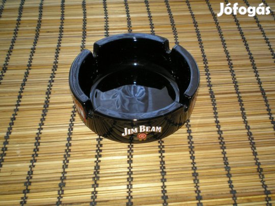 Új Jim Beam porcelán hamutartó fekete színben