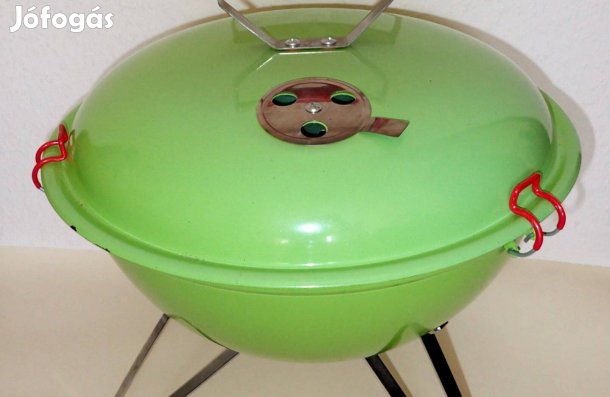 Új Jysk zöld asztali kerti grillező sütögető grill