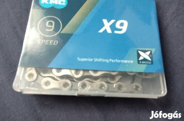 Új KMC X9 kerékpár lánc dobozában 