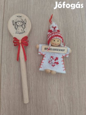 Új Karácsonyi hűtőmágnesek: manó és angyalkás fakanál