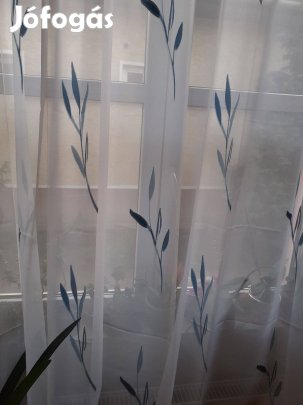 Új Kék mintás függöny (2,5 m x 280cm)