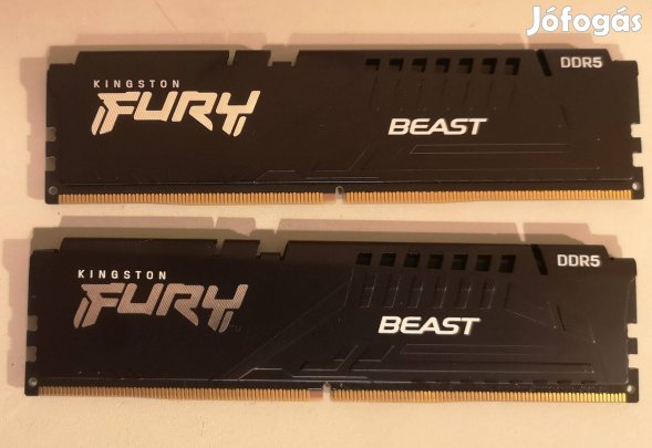 Új Kingston Fury 16GB (2x8GB quad channel) Beast DDR5 KIT eladó,