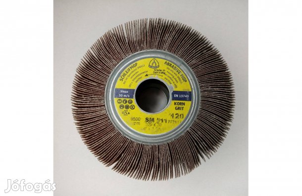 Új Klingspor SM 611 lamellás csiszolókerék , szaturnusz 100x30mm P120