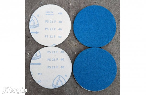 Új Klingspor Tépőzáras Csiszoló Korong Csiszolópapír PS21FK 150mm 40