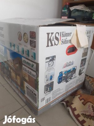 Új Köhner&Söhnen benzin-gáz 2.9kw-os generáor eladó