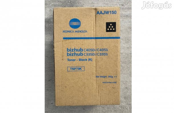 Új Konica Minolta TNP-79K Aajw150 TNP79K Eredeti Fekete Toner Nyomtató