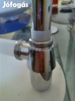 Új Krómozott mosdó szifon