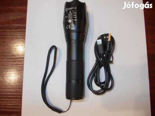 Új LED Akkumulátoros Zseblámpa Eladó ( Újratölthető )