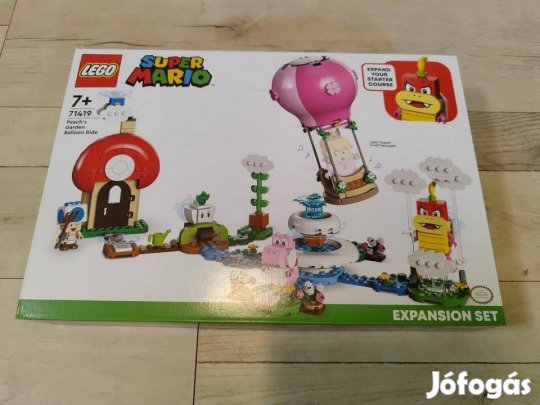 Új LEGO 71419 Super Mario Peach léghajós kalandja a kertben