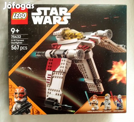 Új LEGO 75432 V-19 Torrent Starfighter építőkészlet