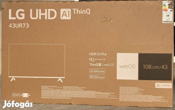 Új LG 43UR73003LA 43" 108 cm UHD 4K smart led tv