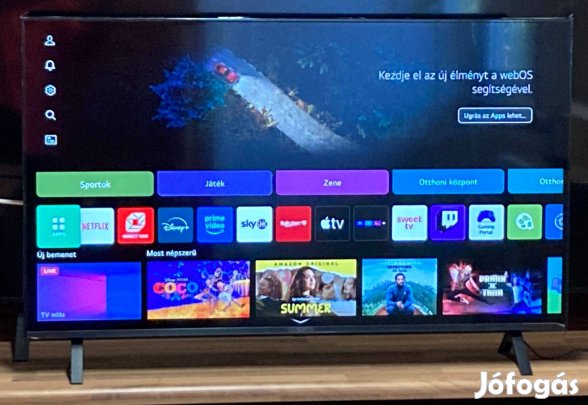 Új LG 43UR75003LK 43" 108 cm UHD 4K smart led tv
