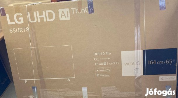 Új LG 65UR78003LK 65" 165 cm UHD 4K smart led tv