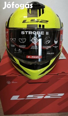 Új LS2 stroke II felnyitható motoros bukósisak, XL