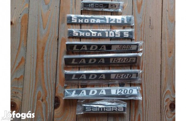 Új Lada Skoda Samara felirat embléma