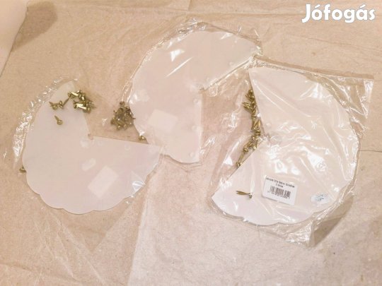 Új Lámpaernyő hullámos - lámpás fólia tölcséres - 3x5 db