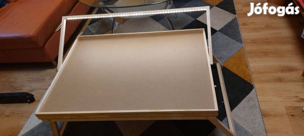 Új Led-es puzzle ,kirakó asztal ,fiókokkal ,lábakkal