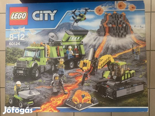 Új Lego City 60124 Vulkánkutató Bázis Bontatlan!!!