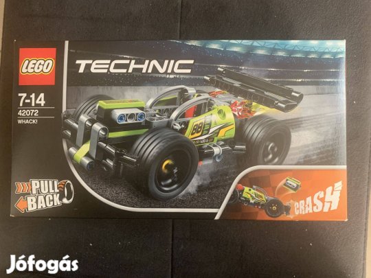 Új Lego Technic 42072 Whack! Ütköztethető Versenyjármű Bontatlan!!!