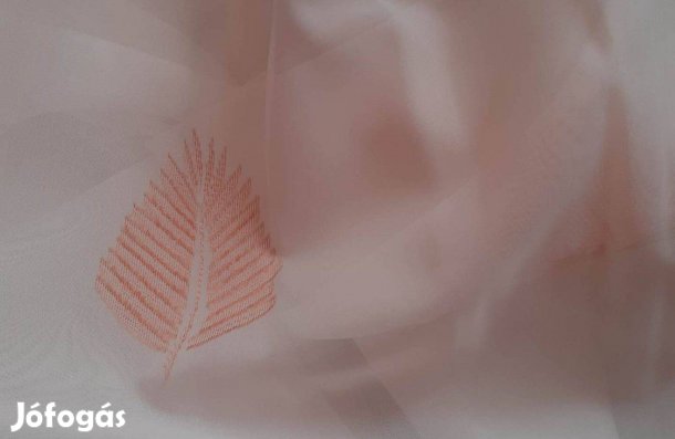 Új Levél mintásj voile függöny (10,9 m x 3m )