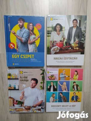 Új Lidl szakácskönyvek 2000 Ft/db