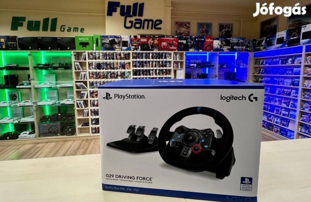 Új Logitech G29 kormány PS5 PC Garanciával konzol boltból akciós áron