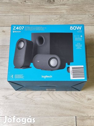 Új Logitech Z407 80W ( 2 hangfal + mélynyomó )