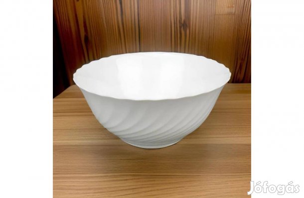 Új Luminarc Trianon opálüveg nagy salátás kínáló tál 24 cm