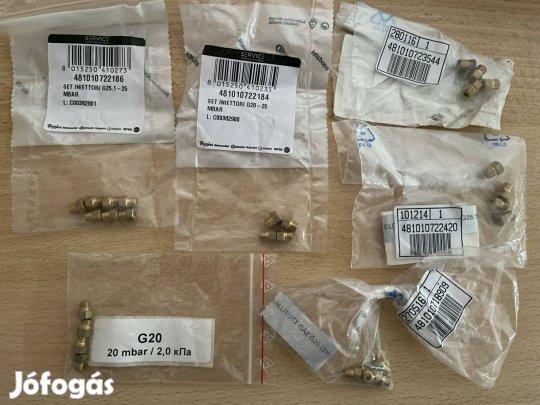 Új M6-os gáz fúvókák földgázra és PB-re különböző méretben