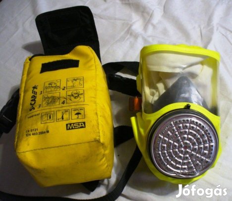 Új MSA S-CAP CO - CO2 gázmaszk gázálarc menekülő kámzsa