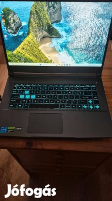 Új MSI Thin 15B12UC Gamer tablet reg. win 11-el 1 év garanciával