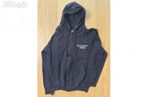 Új M B-Közép B Közép Ferencváros Fradi Cipzáras Pulóver Fekete