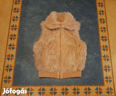 Új Madeleine szépséges púder trendi pihe-puha műszőr mellény 164 170