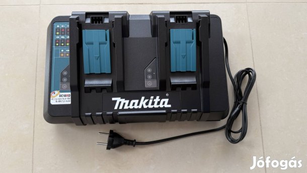 Új Makita DC18RD dupla 18V-os töltő eladó