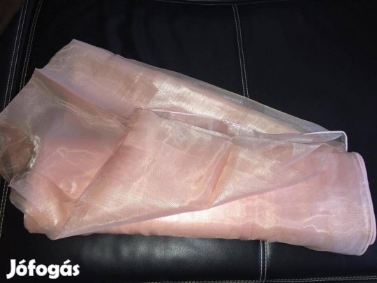 Új Mályvás színű organza függöny (570 cm x 295 cm) Akció
