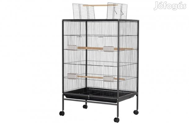 Új Masszív, gurulós madárkalitka tartozékokkal - posta is