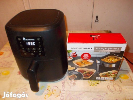 Új Masterpro forrólevegős sütő airfreyer 100 sütőpapírral eladó