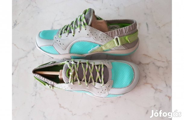 Új Merrell gyöngyvászon tornacipő, vízkék-szürke-kiwivel