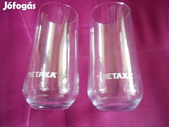 Új Metaxa öblös poharak 2 db