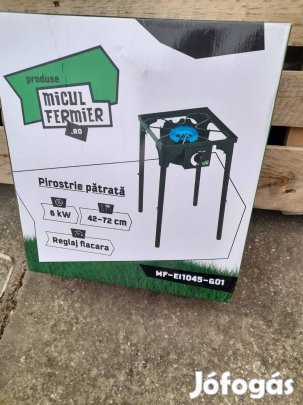 Új Micul Fermier kültéri gáztűzhely, gázzsámoly állítható lábakkal