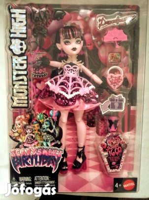 Új Monster High Sweet Scary Birthday Draculaura baba