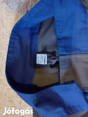 Új Munkáskabát / Munkavédelmi Dzseki - 50-es méret - Búzavirágkék