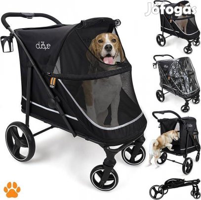 Új My Duque Champ XL kisállat babakocsi, kutya macska szállító kocsi