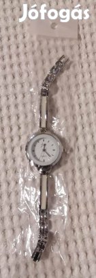 Új Nagyon Szép Ezüst & Fehér "JW" Női Kvarc Divat Óra / Ékszer