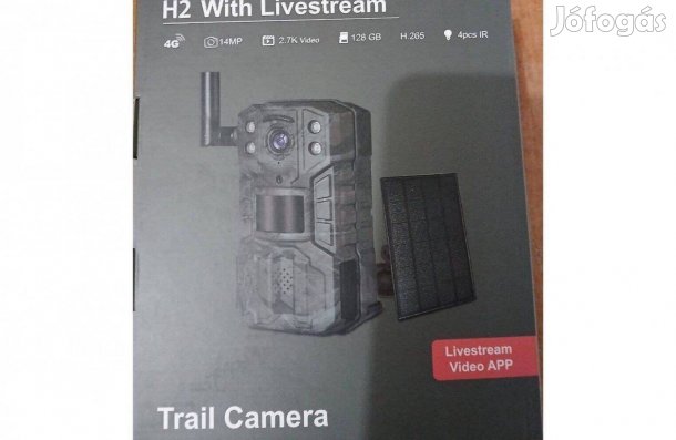 Új Napelemes H2 Professzionális Vadkamera
